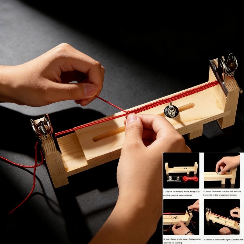 Jewelry Making Machines - أداة تثبيت الأساور الخشبية الصلبة -