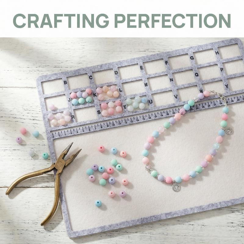 لوحات تصميم الخرز من الفيلت مس - مراجعة Jewelry Making Board وسعره